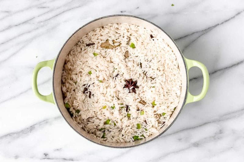Green Peas Biryani