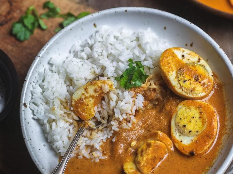 Eggs Rogan Josh