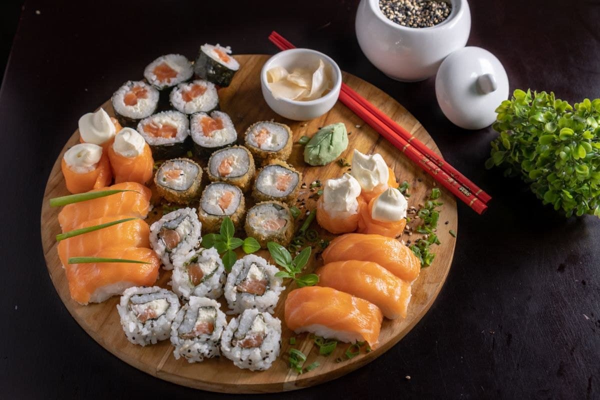 Salmon Sushi Platter